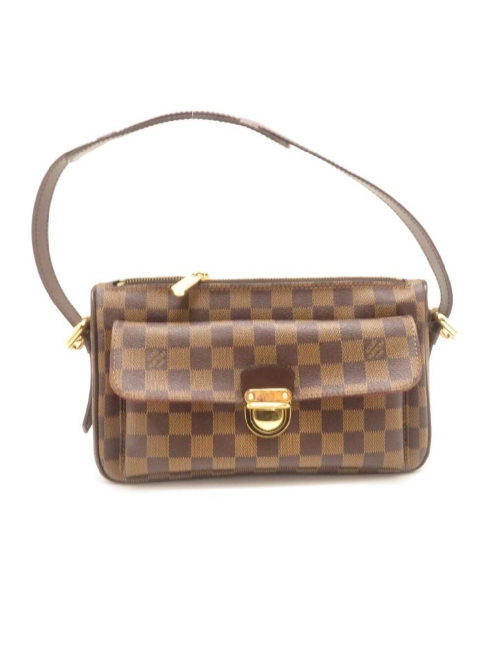 Louis Vuitton Ravello GM Damier Shoulder Bag Canvas Brown